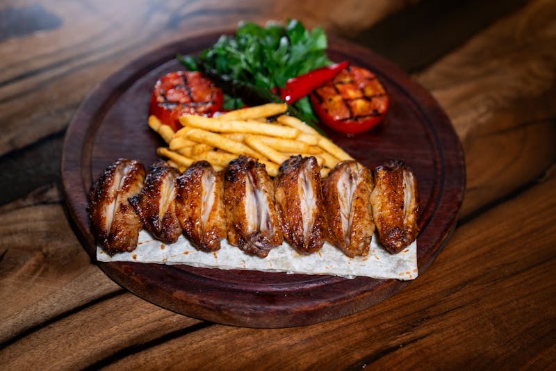 Lemon Pepper Wings — dry rub lemon pepper seasoned crispy wings